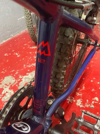 Bicicleta MTB Monty KX7 Azul talla 12 Ruedas 24”