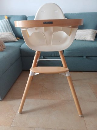 Trona CHILDHOME madera y blanco