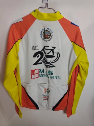 Giacca ciclismo Rosti arancione e bianca