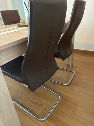 4 Sillas Comedor color chocolate