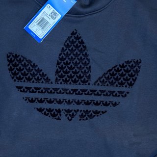 Felpa Adidas Monogram Nera Nuova con Cartellino