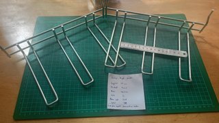 Gancho triple blister 17cm para soporte de taladro