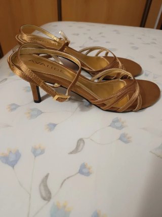 Sandalias fiesta bronce AVANCE