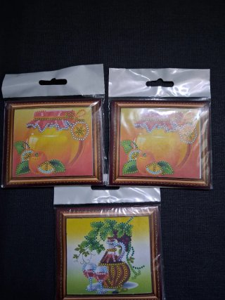 Kit completo bordado para imán (incluido) 3 ud