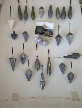 Plomos de pesca (no hechos en molde)