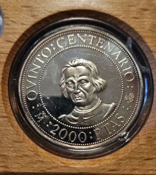 Estuche 5 Monedas Plata Carlos I