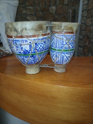 Pareja de Bombos Decorados