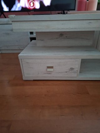 Mesa centro elevable madera y metal