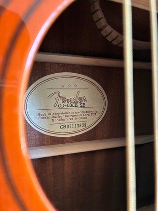Guitarra Fender CD-60CE SB