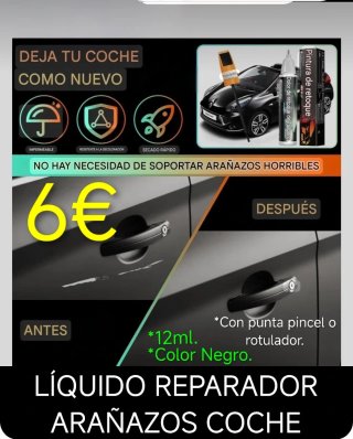 Líquido Reparador Arañazos Coche 12ml
