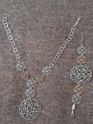Collar y Pulsera Dijous Plata
