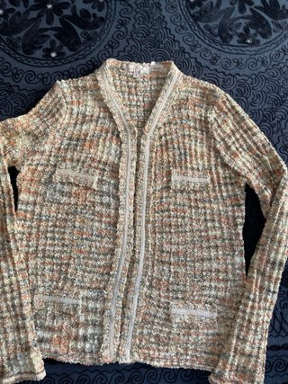 Chaqueta de punto multicolor talla L