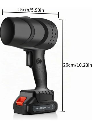 Soplador Turbo 130000RPM 52M Maletín y 2 Baterías