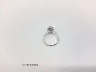 anillo oro 18k con piedra con diamante