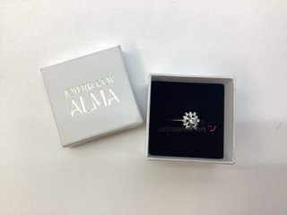anillo oro 18k con piedra con diamante
