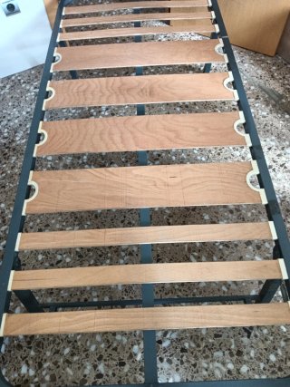 Somier de madera y metal cama de 80
