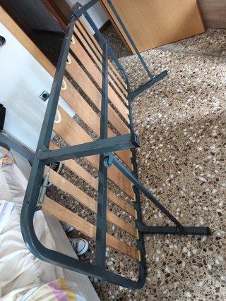 Somier de madera y metal cama de 80