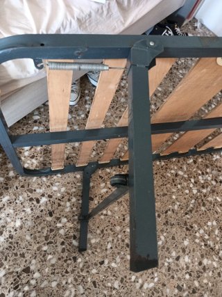 Somier de madera y metal cama de 80