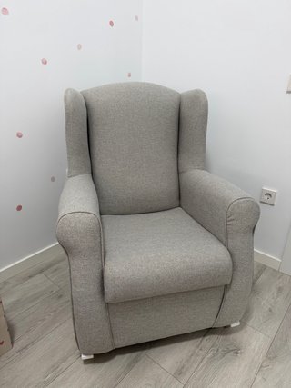 Sillón Lactancia Mecedora Gris
