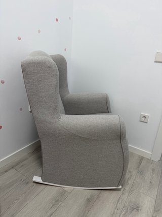 Sillón Lactancia Mecedora Gris