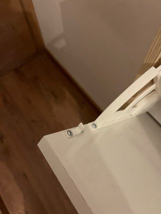 Mueble zapatero 3 baldas blanco y madera