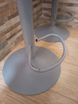 Juego de 2 Sillas Altas Grises