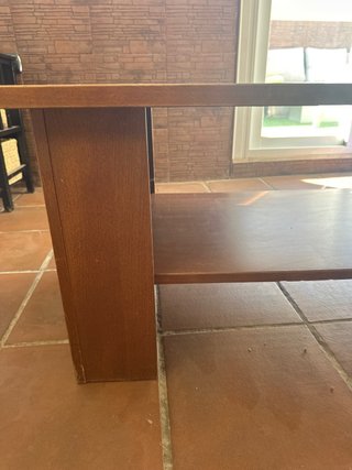 Mesa de centro de madera marrón