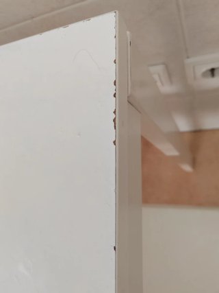 Mesa y 2 sillas cocina blanca
