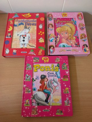 Lote 3 libros puzzles