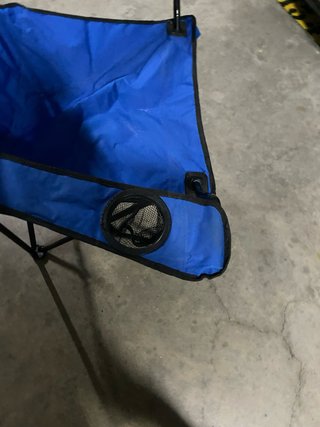 Dos Sillas de camping plegable azul