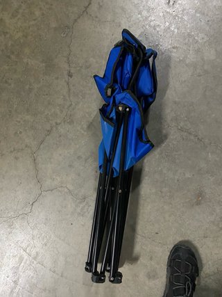 Dos Sillas de camping plegable azul