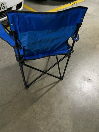 Dos Sillas de camping plegable azul