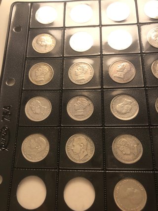 Monedas de plata antiguas 50 centimos