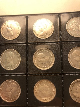 Monedas de plata antiguas 50 centimos
