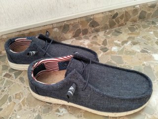 Mocasines Hey Dude Azules