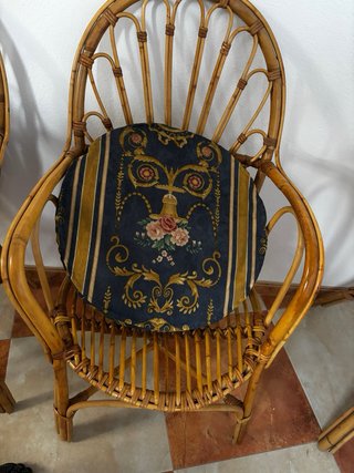 Conjunto Vintage Bambú y Ratán