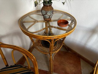 Conjunto Vintage Bambú y Ratán