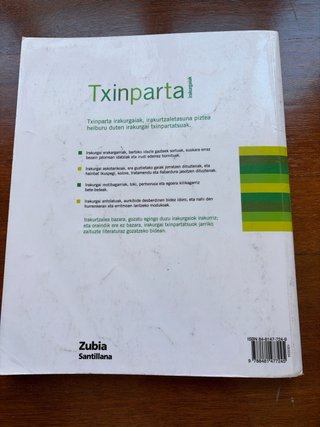 TXINPARTA IARAKURGAIAK1 LEHEN HEZKUNTZA ZUBIA