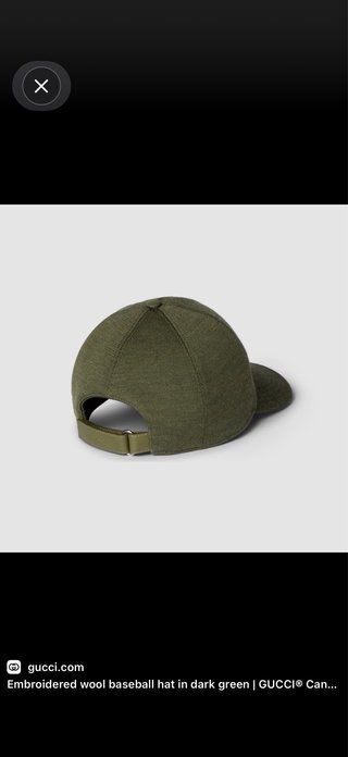 Berretto Gucci in Lana Verde Scuro