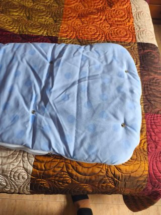 Saco dormir bebé azul con nubes