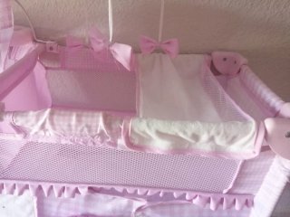 Cuna de Juguete Rosa