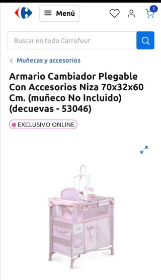 Cuna de Juguete Rosa