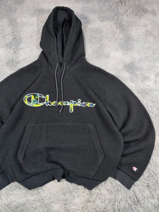 Sudadera Polar Champion Vintage Negra