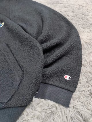 Sudadera Polar Champion Vintage Negra