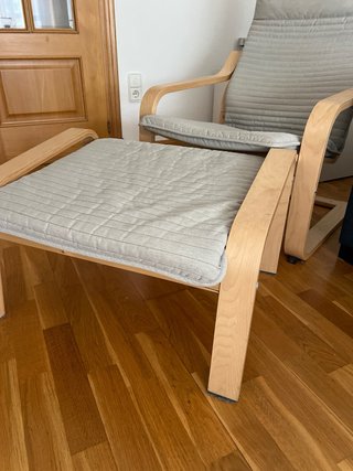 Sillón Poäng Ikea con Reposapiés