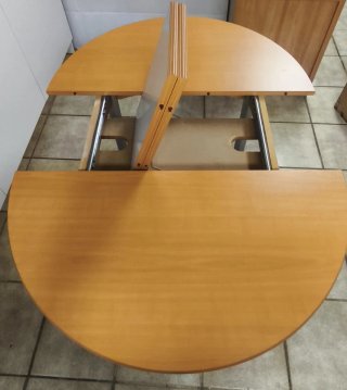 Mesa Redonda de Madera Extensible