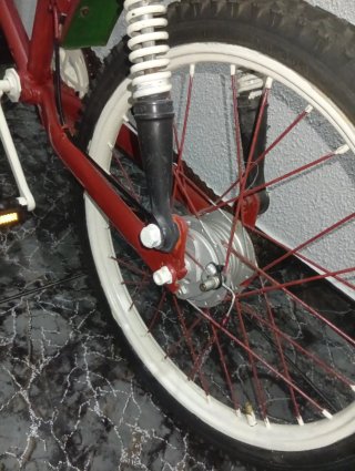 Bici Cross Vintage Roja y Blanca