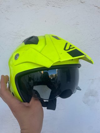 Casco de moto Acerbis amarillo