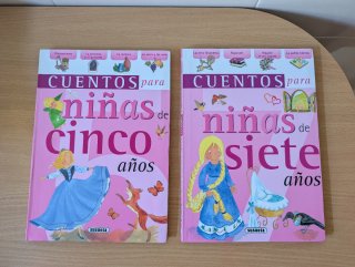 Lote 2 libros de cuentos para niñas