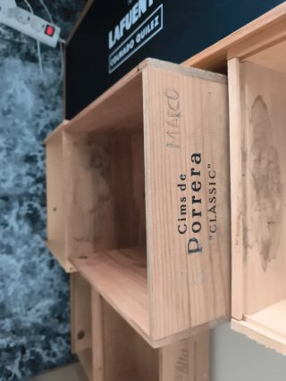 Caja de madera para vino para decoración